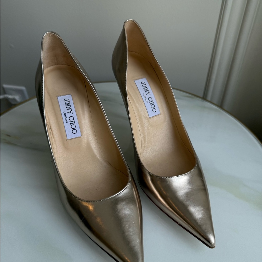 Jimmy Choo Gold Women's Pumps